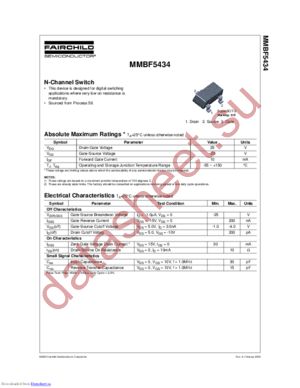 MMBF5434_Q datasheet  