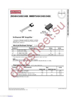 MMBF5484_Q datasheet  