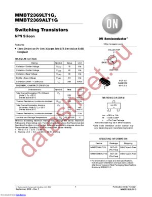 MMBT2369LT1G_09 datasheet  