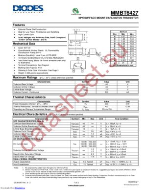 MMBT6427-F datasheet  