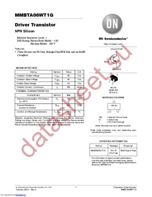 SMMBTA56WT1G datasheet  