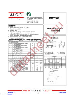 MMST4401_11 datasheet  