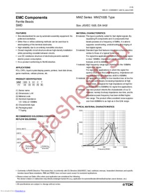 MMZ1005Y102CT datasheet  