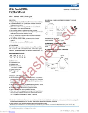 MMZ1608D241C datasheet  