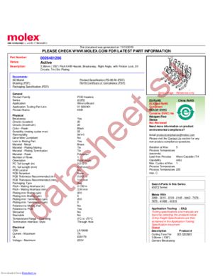 0026481206 datasheet  