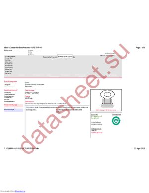 0190700040 datasheet  