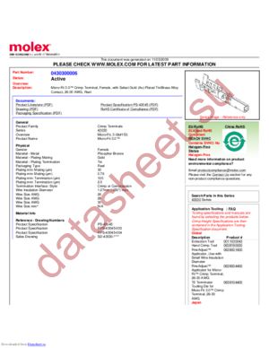 0430300006 datasheet  