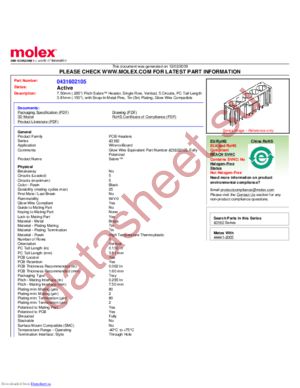 0431602105 datasheet  