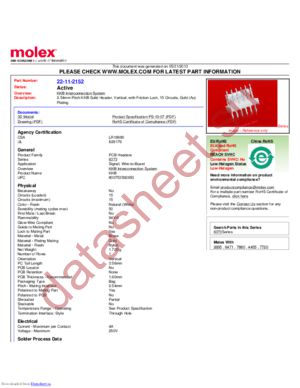 22-11-2152 datasheet  