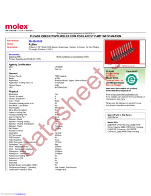 26-58-4042 datasheet  