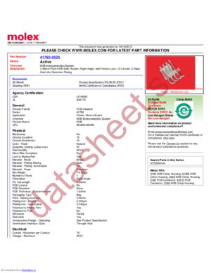 41792-0525 datasheet  