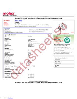 45559-0002 datasheet  