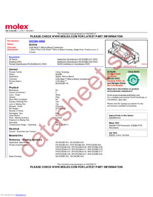 502380-0900 datasheet  