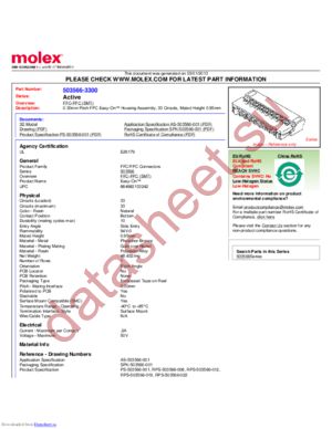 503566-3300 datasheet  