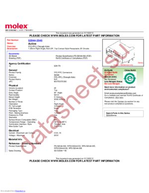 52044-2545 datasheet  