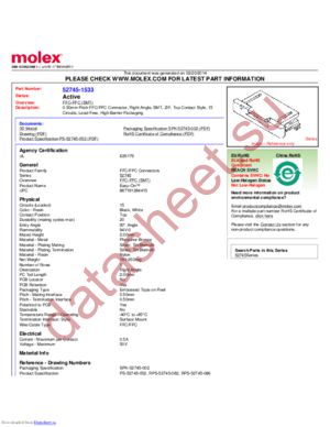 52745-1533 datasheet  