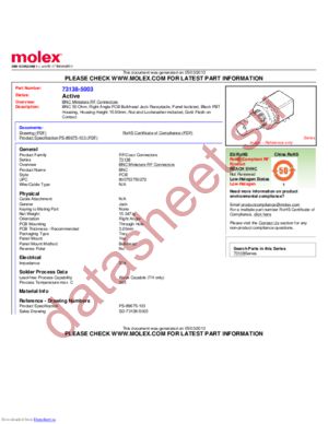 73138-5003 datasheet  