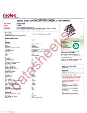 75235-2129 datasheet  