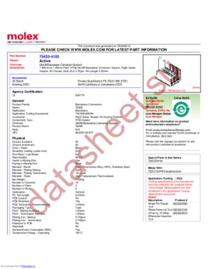 75433-4105 datasheet  