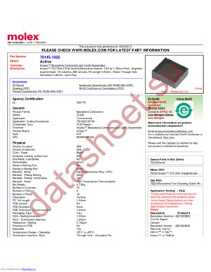 76145-1625 datasheet  