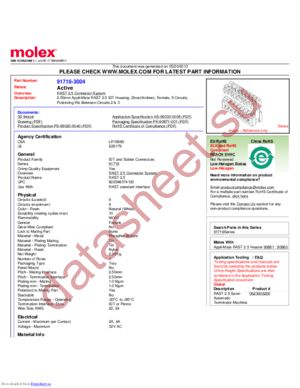 91716-3004 datasheet  