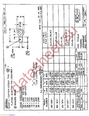 BB-325-10 datasheet  
