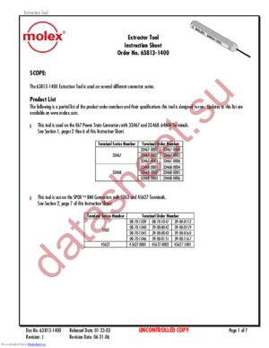 638131400 datasheet  