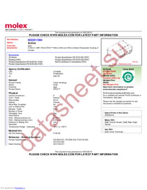 0022011084 datasheet  