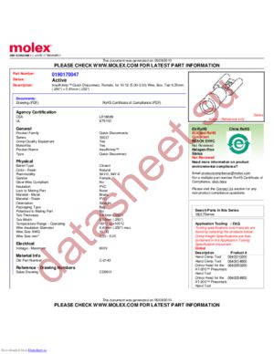 0190170047 datasheet  