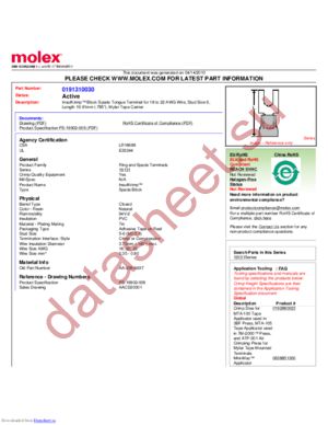 0191310030 datasheet  