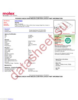 0701070003 datasheet  