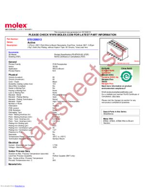 0781206013 datasheet  