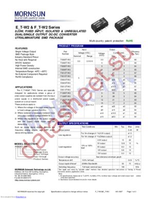 F1215T-W2 datasheet  