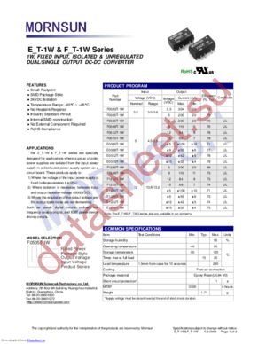 E1215T-1W datasheet  