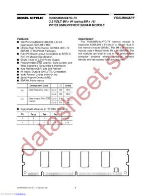 V43658R04VATG-75 datasheet  