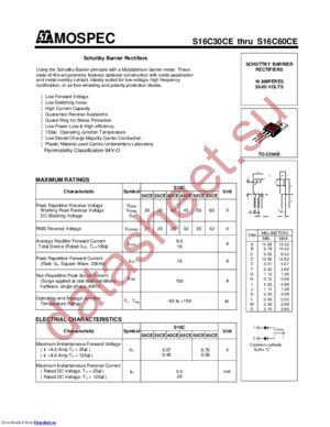 S16C30CE datasheet  