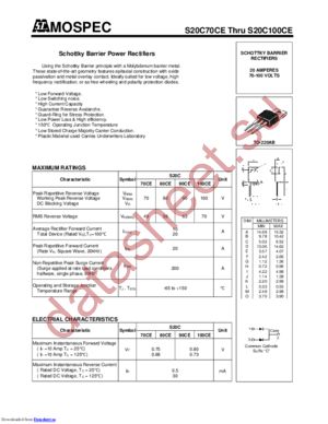 S20C70CE datasheet  