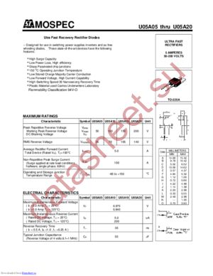 U05A10 datasheet  