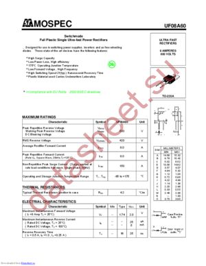 UF08A60 datasheet  