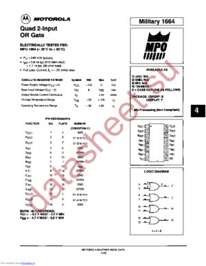MC10H100FNR2 datasheet  