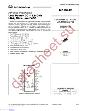 mc13142 datasheet  