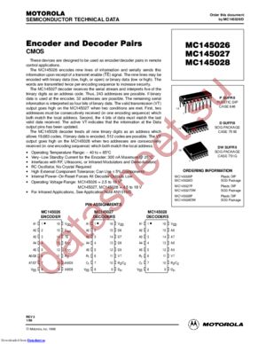 MC145028DWR2 datasheet  