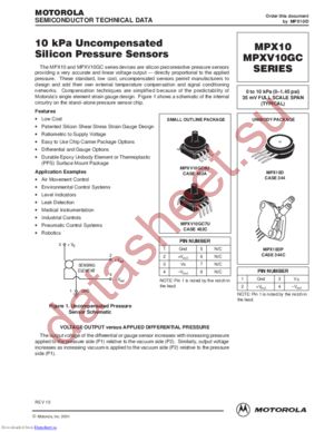 MPXV12GW datasheet  