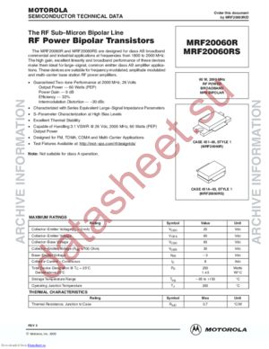 MRF20060R_D datasheet  