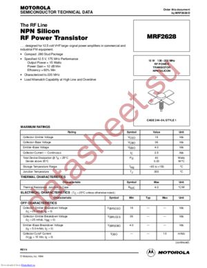 MRF2628 datasheet  