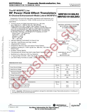 MRF5S19090LR datasheet  