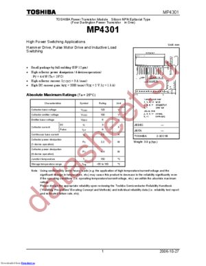 MP4301(Q) datasheet  