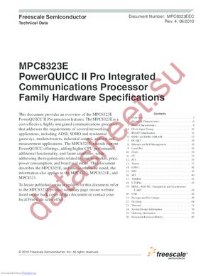KMPC8321ECVRADDC datasheet  