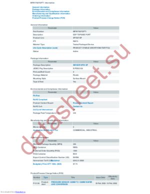 MPXV7007GPT1 datasheet  