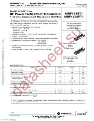 MRF1535 datasheet  